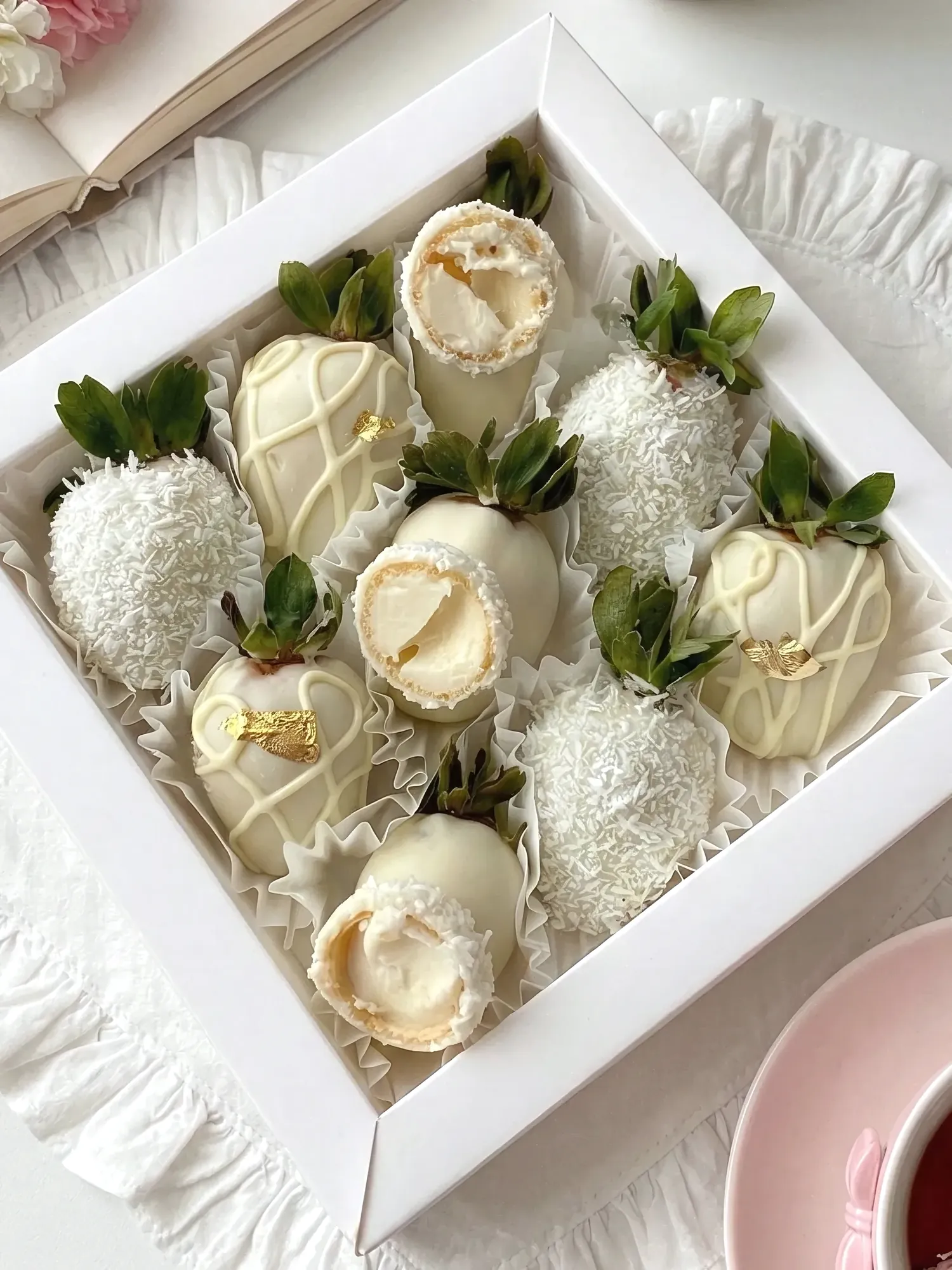 Клубника в белом шоколаде