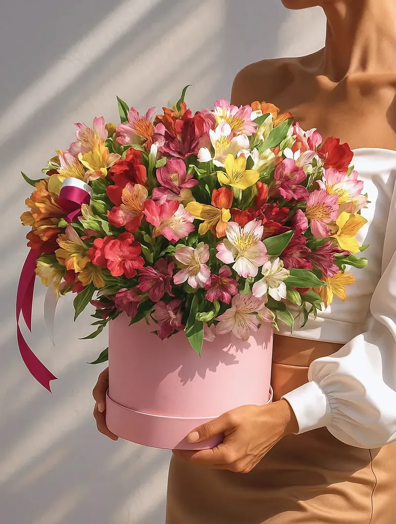 Композиция Pink and white