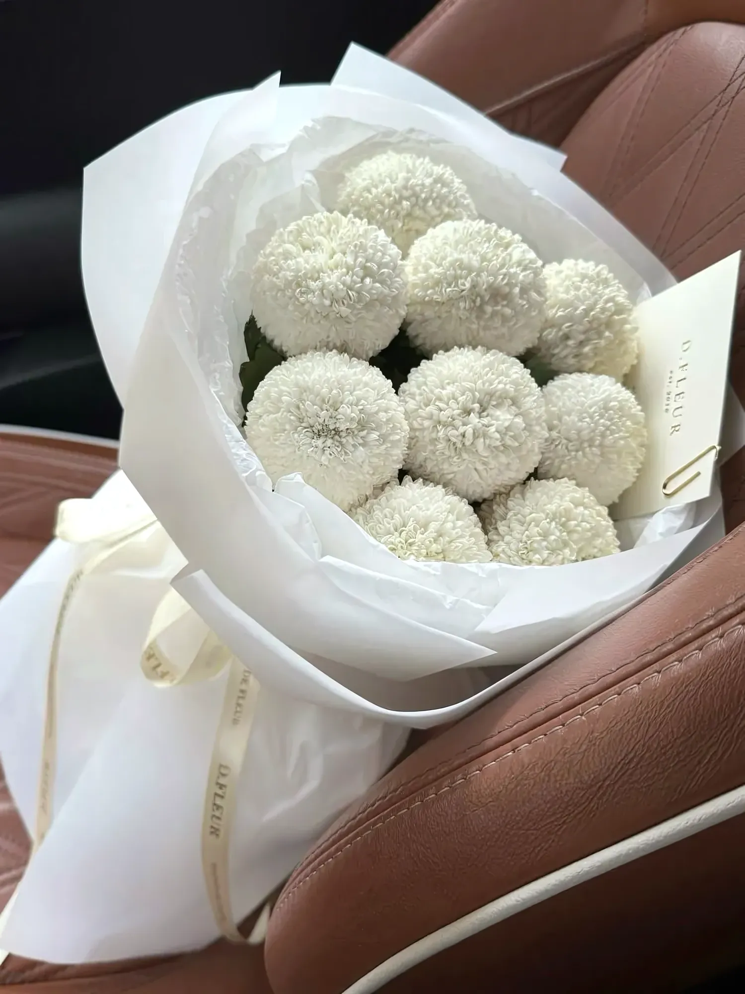 Bouquet of Momoko chrysanthemums