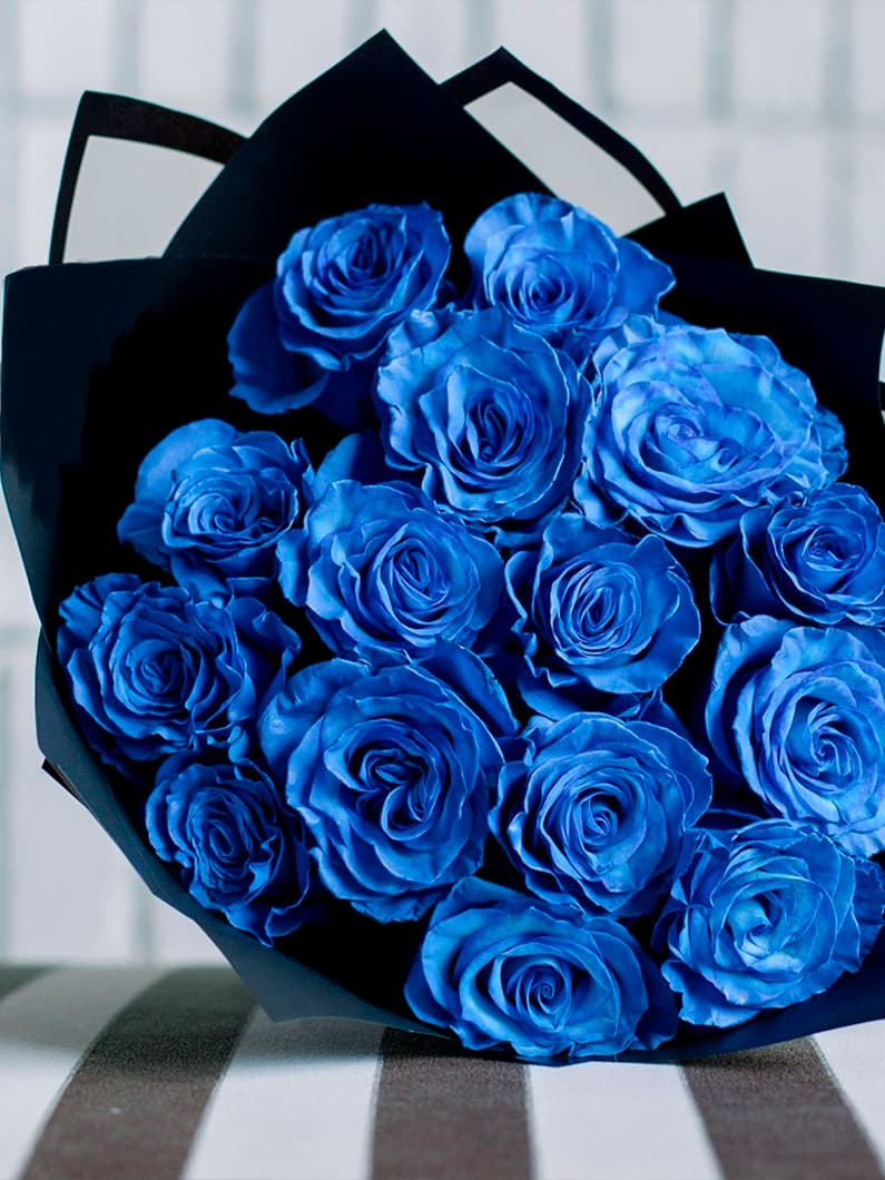 букет из синих роз