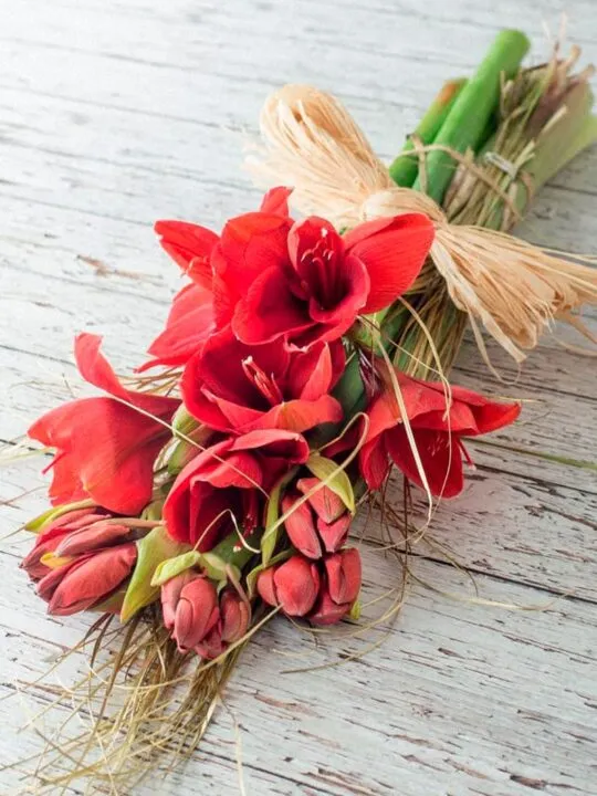 Букет из амариллисов