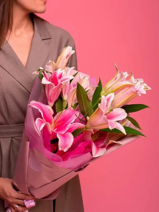 Букет из 3 лилий