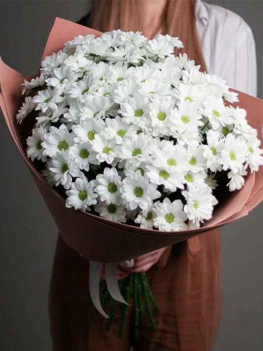 Букет из ромашковых хризантем