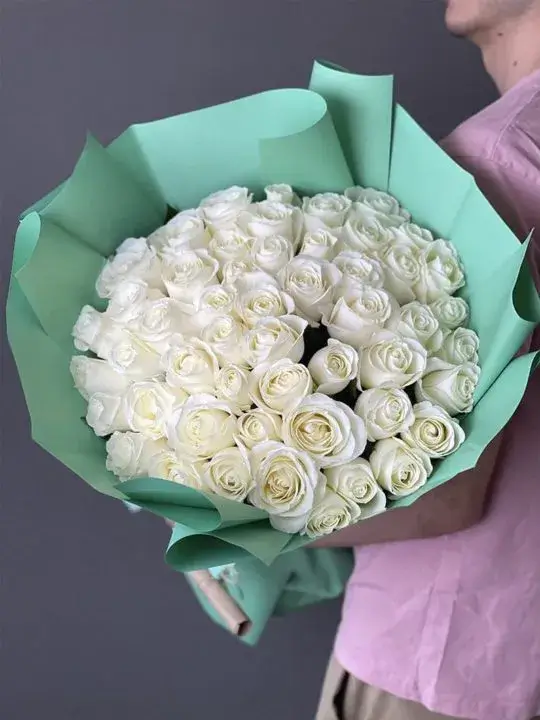 51 белая роза