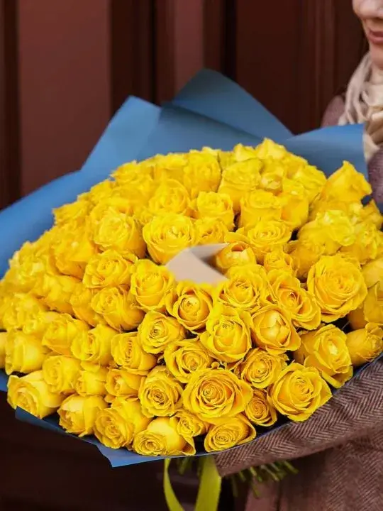 51 желтая роза