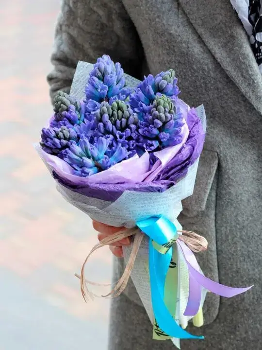 Мини-букет из гиацинтов