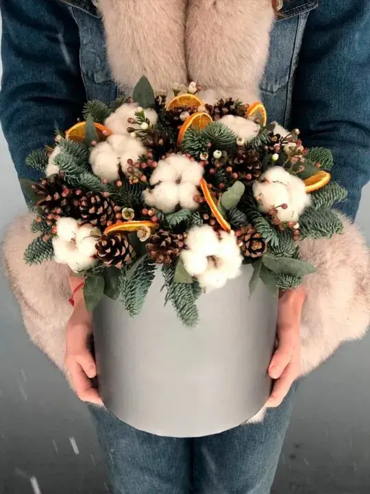 Новогодняя композиция из нобилиса