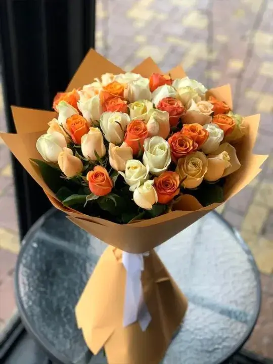 Букет Персиковое пралине