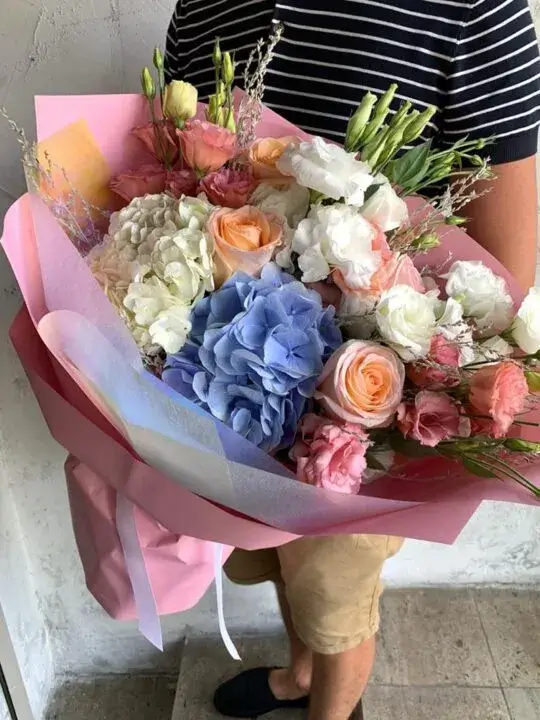 Букет гортензий С днем рождения