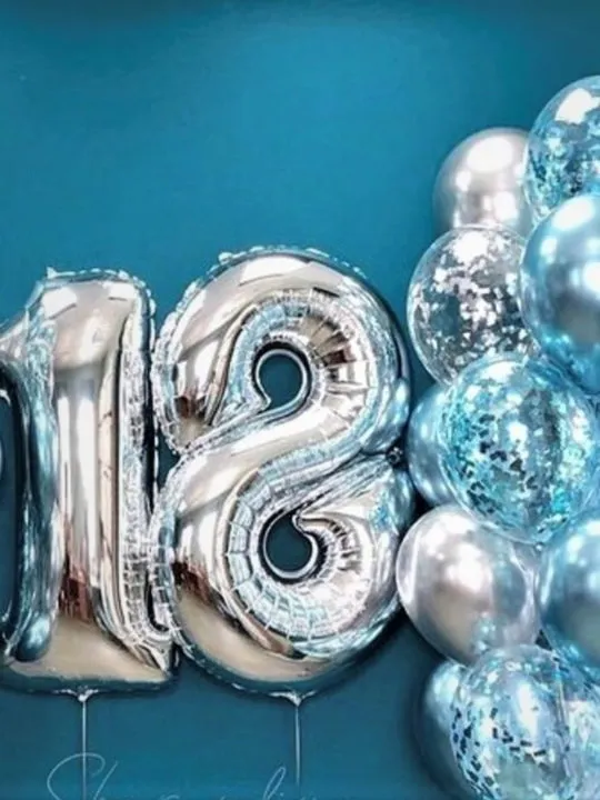 Композиция из шаров Восемнадцатилетие