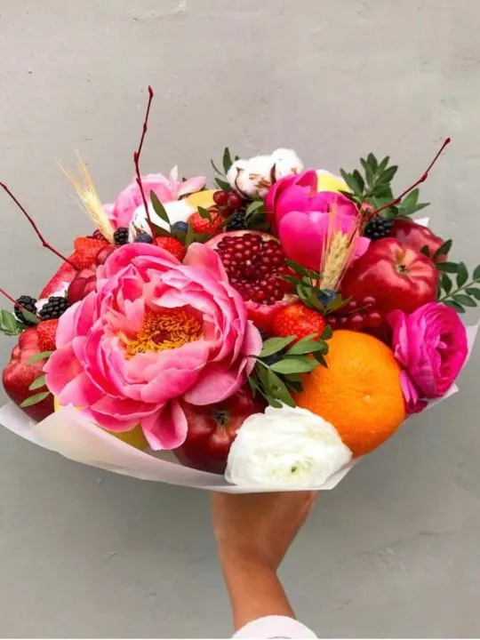Фруктовый букет С днем рождения