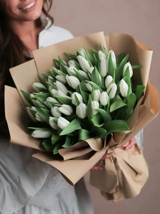 Букет из 41 тюльпана