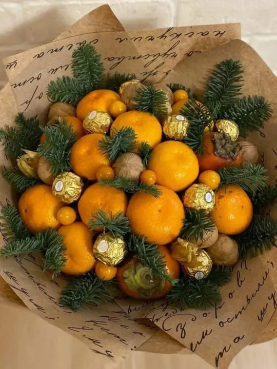 Букет из мандаринов