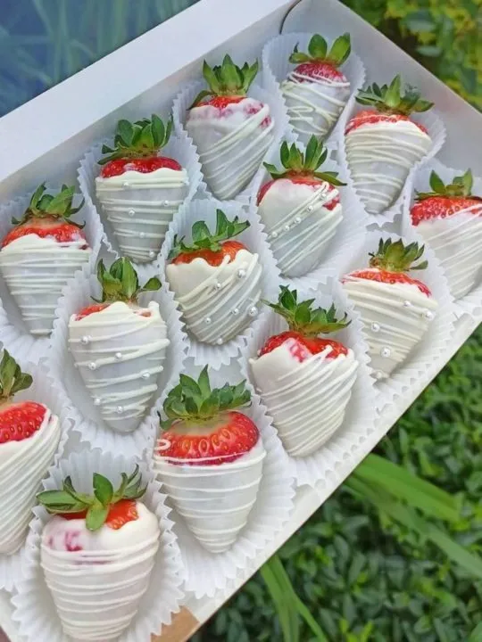 Клубника в белом шоколаде