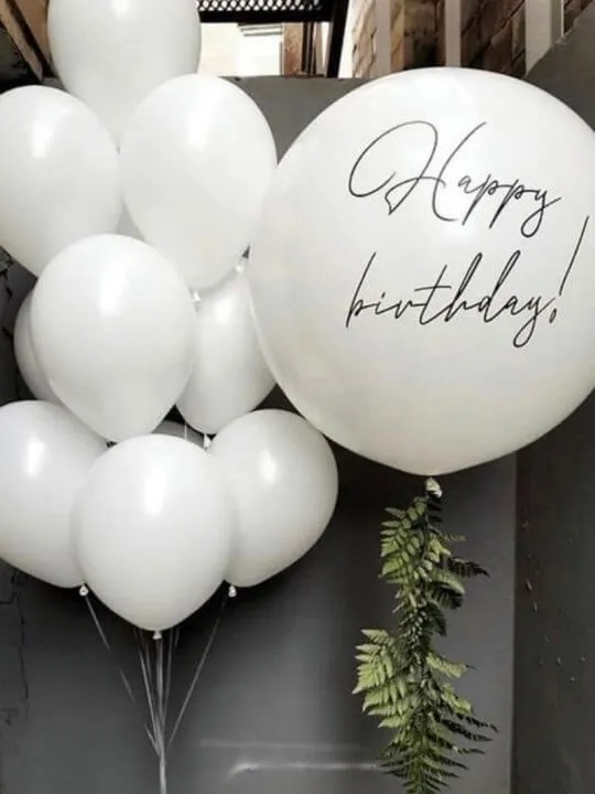 Композиция из шаров Happy birthday