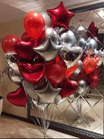 Воздушные шары цифры с гелием на День Рождения | Купить надувные шарики цифры в Москве