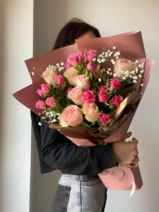 Букет Розовые времена