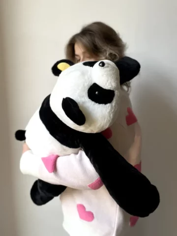 Панда с пледом