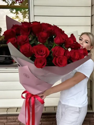 Bouquet of 25 meter roses