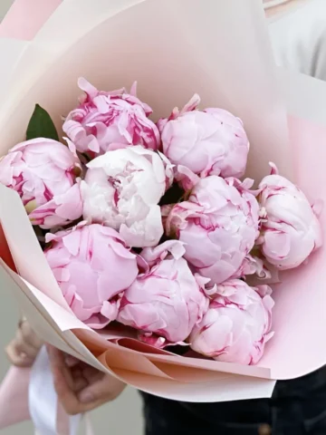 A bouquet of peonies by Sarah Bernard