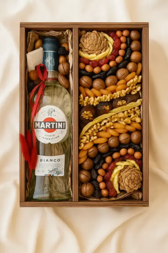 Бокс с Martini и сухофруктами