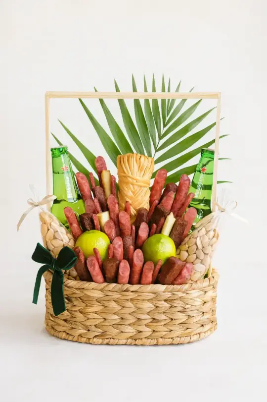 Мексиканский букет в корзинке