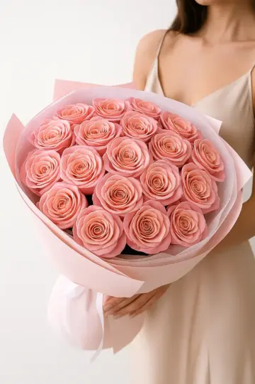 Букет из розовых роз
