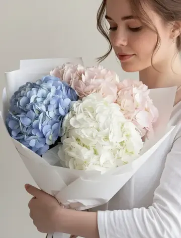 Bouquet of 3 hydrangeas