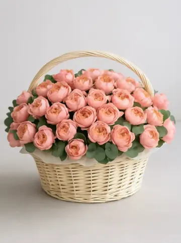 Композиция из роз сорта Джульетта