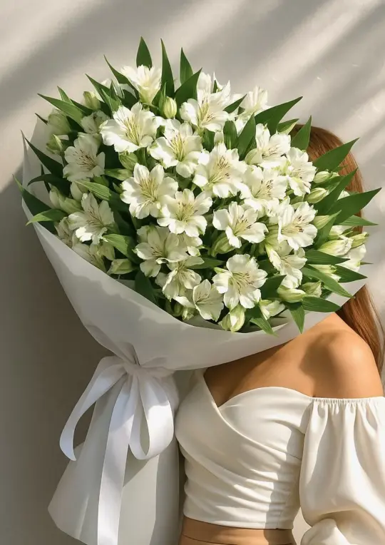 Букет из 15 альстромерий