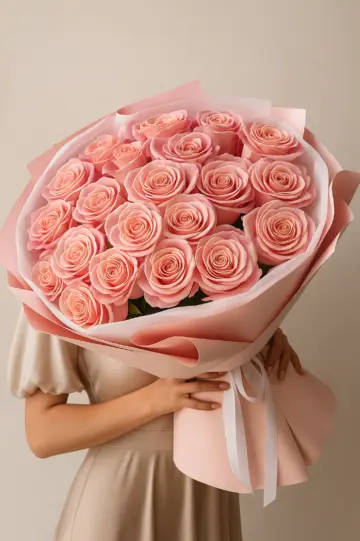 21 қызғылт раушан