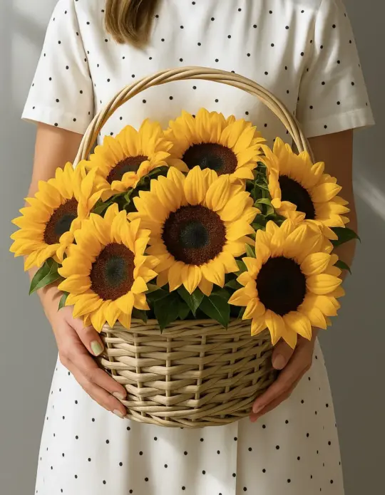 Композиция из подсолнухов