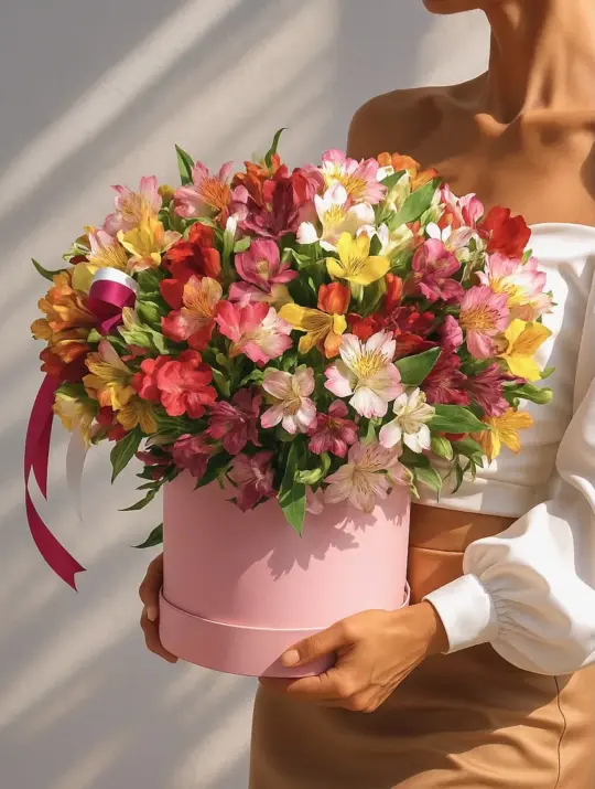 Композиция Pink and white