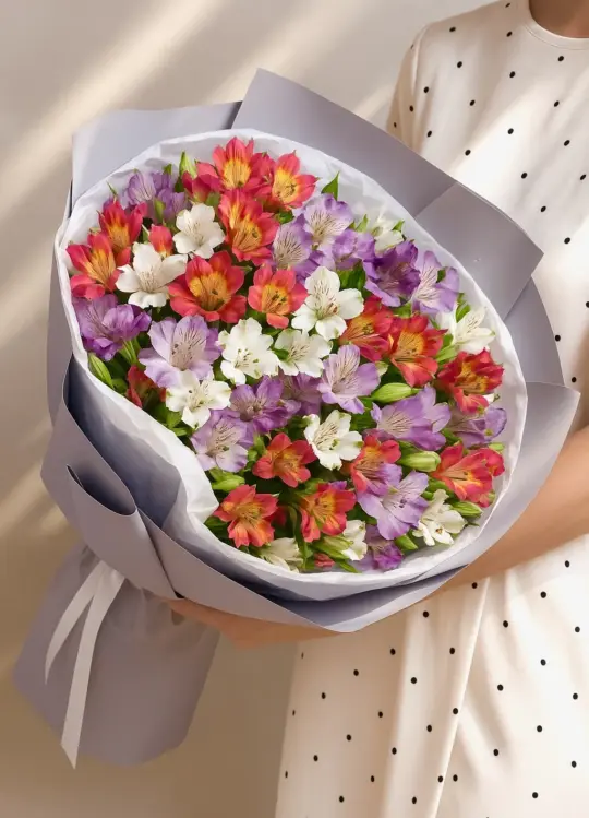 Букет нежных альстромерий