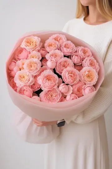 Букет из 7 пионовидных роз