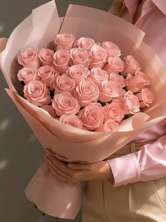 Букет из 29 розовых роз