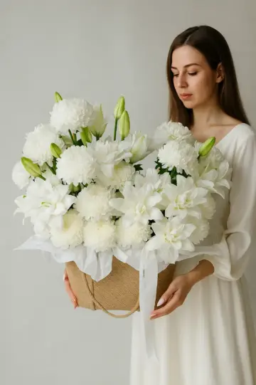 Букет Белый Шёлк