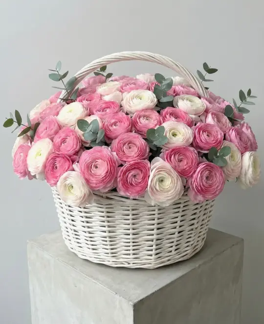 Композиция из ранункулюсов «Vogue»