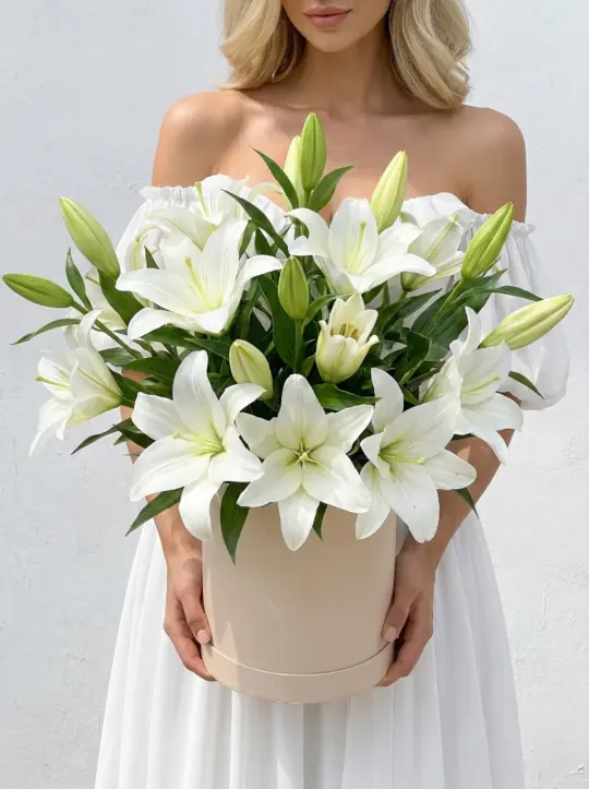 A box of lilies