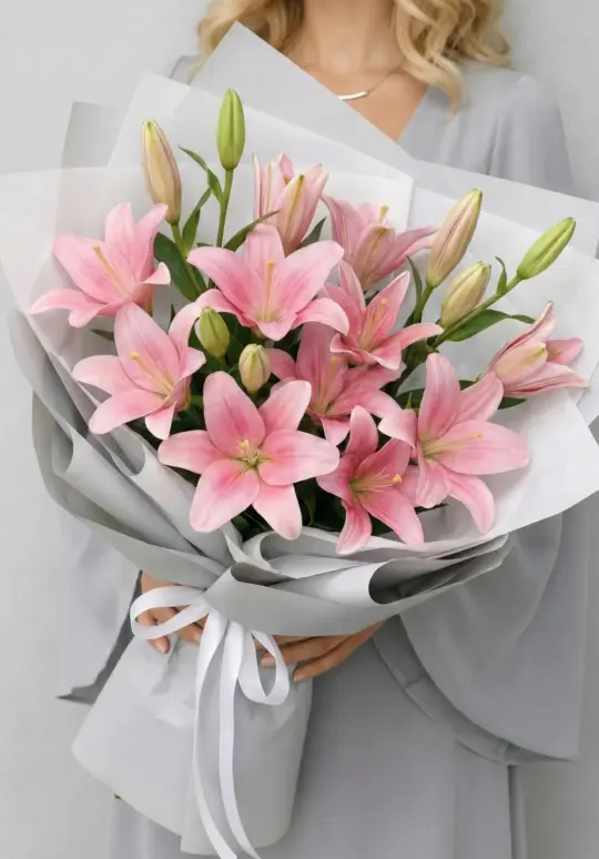 Қызғылт лалагүл шоғы